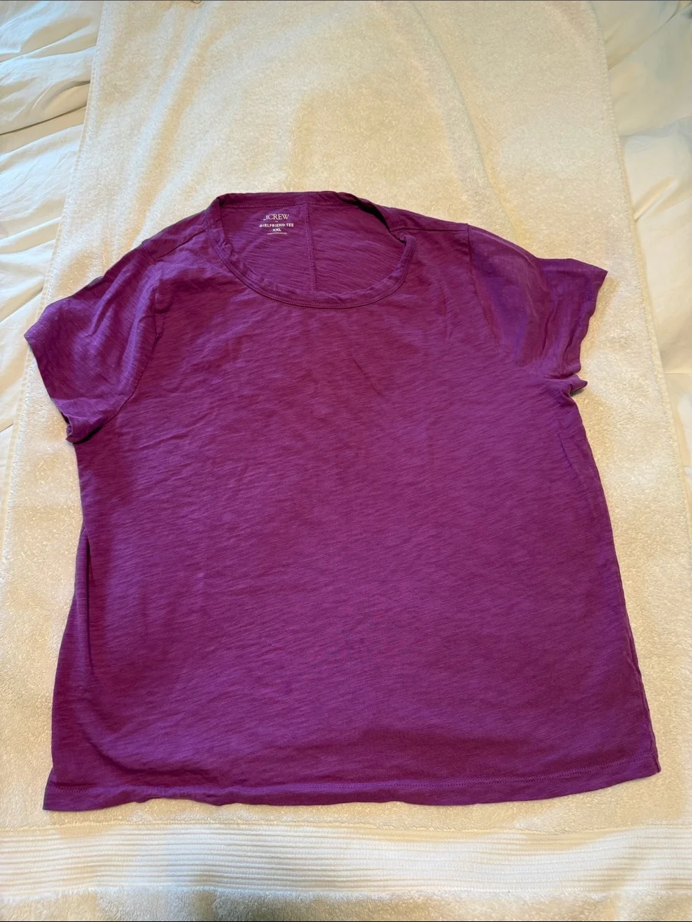 J. Crew Magenta Short Sleeve Crewneck Tee